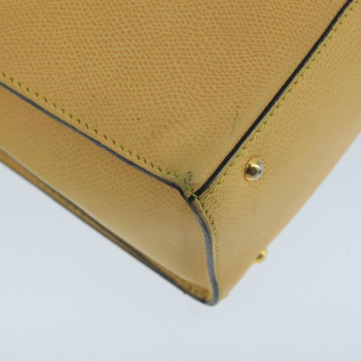 CELINE Hand Bag Leather Yellow Gold - 13