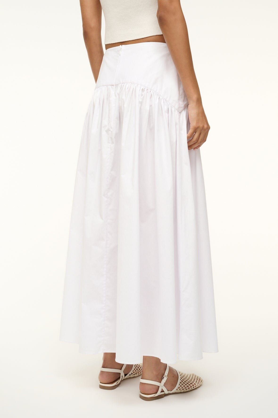 STAUD PROCIDA SKIRT WHITE - 3