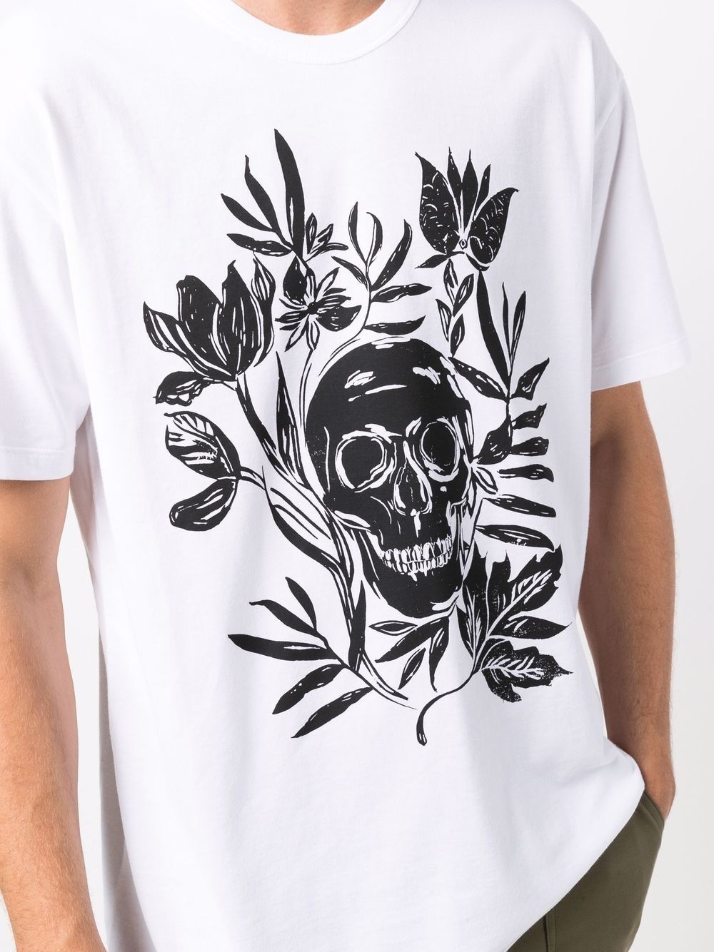 skull-print T-shirt - 5