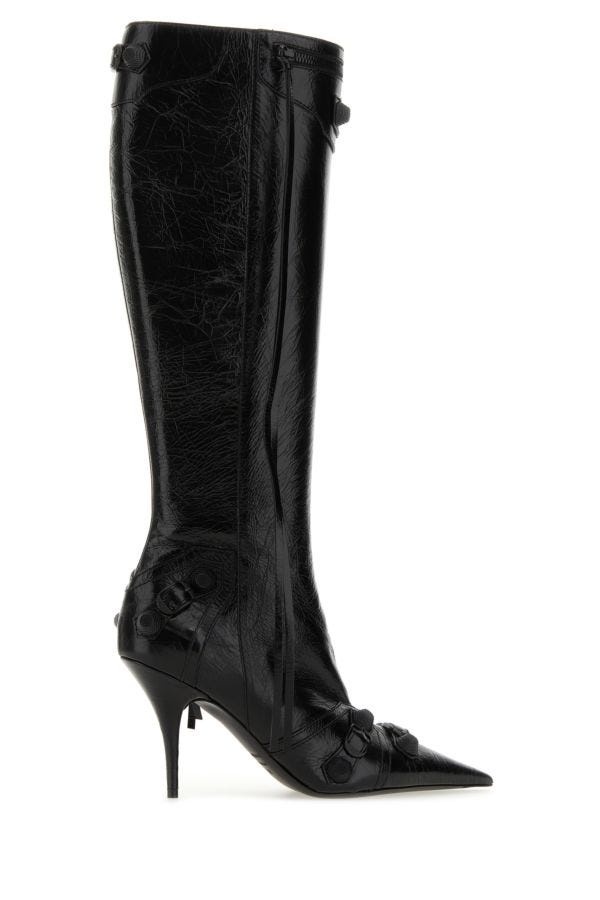 Black leather Cagole boots - 3