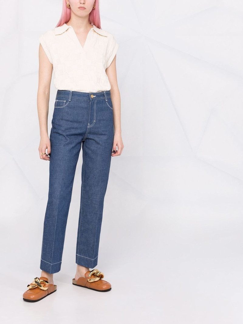 TORY BURCH straight-leg denim jeans outlook