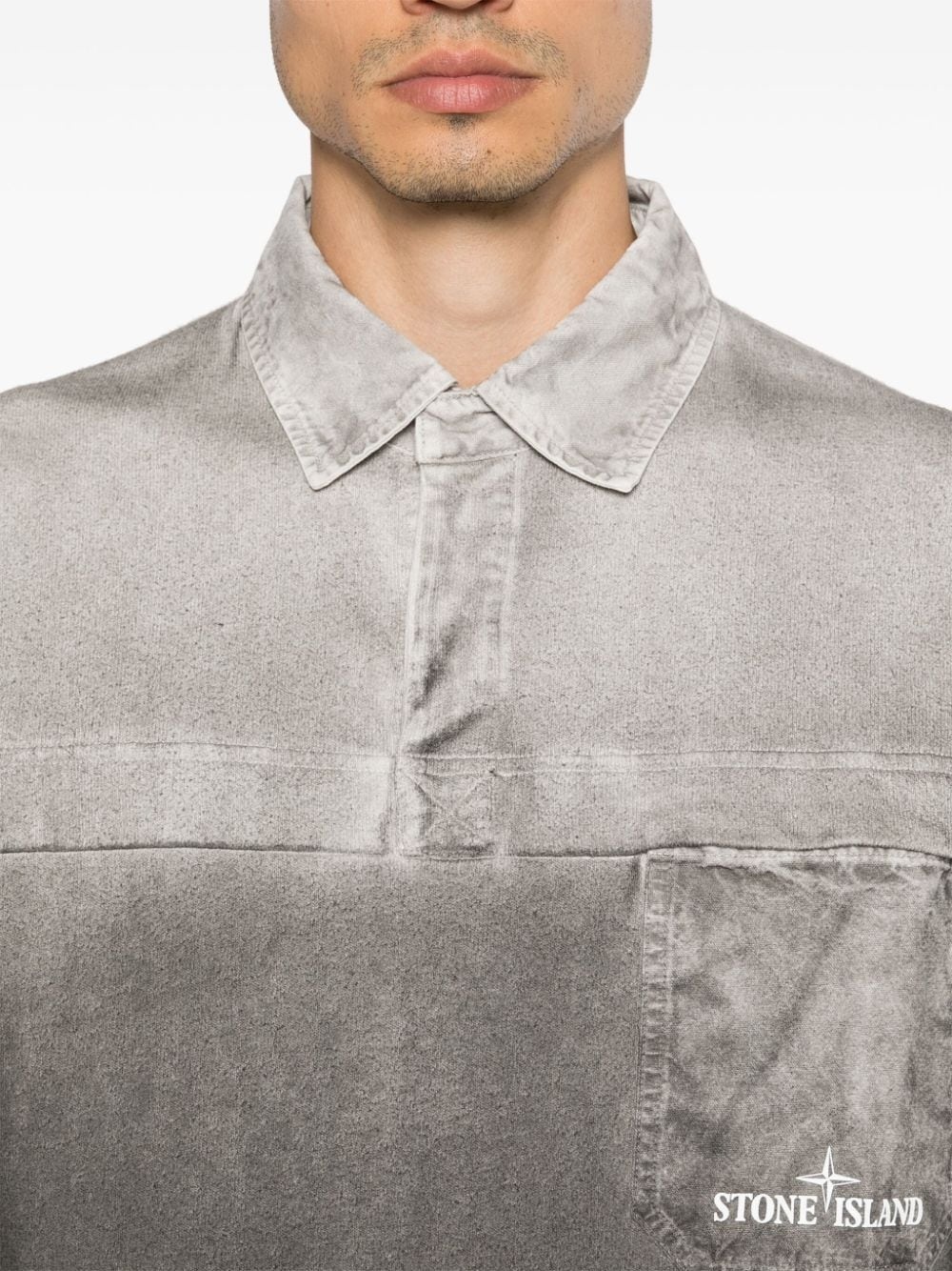 Compass-print polo shirt - 5