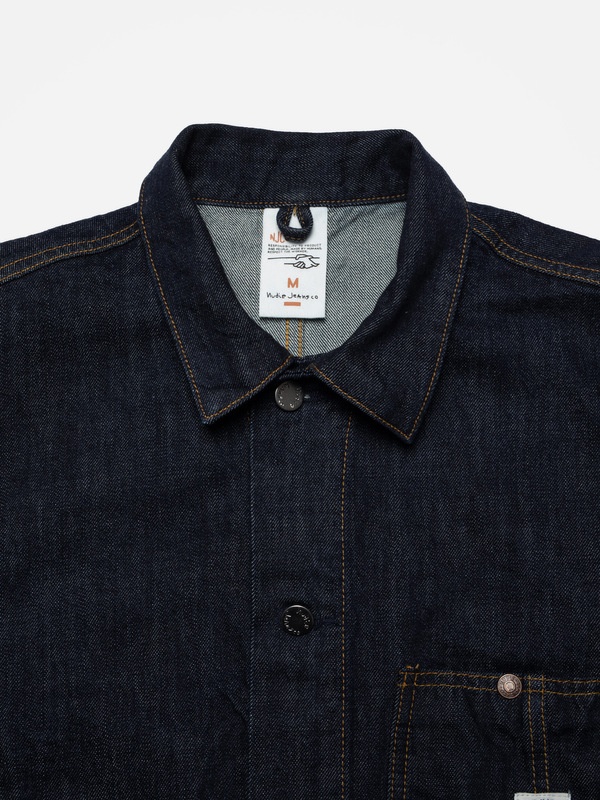 Howie Chore Jacket One Wash Blue - 4
