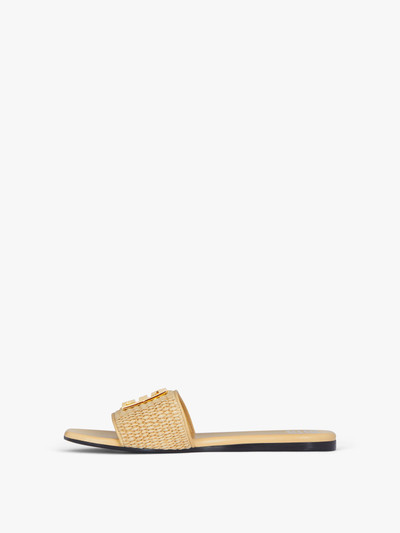 Givenchy 4G MULES IN RAFFIA outlook