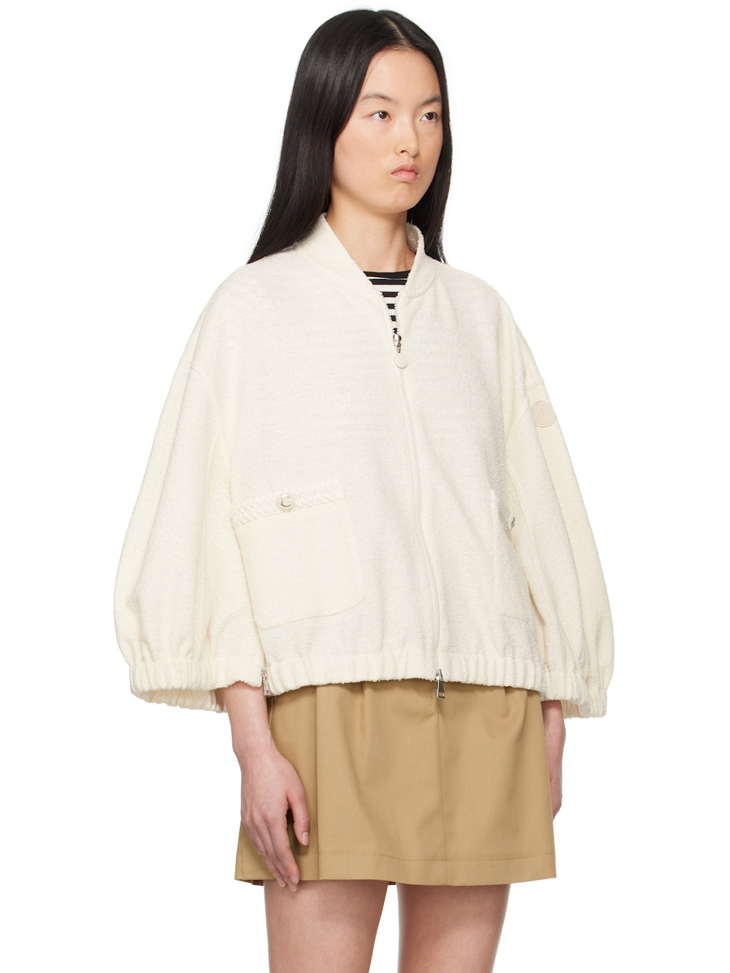Off-White Zip Up Jacket - 2