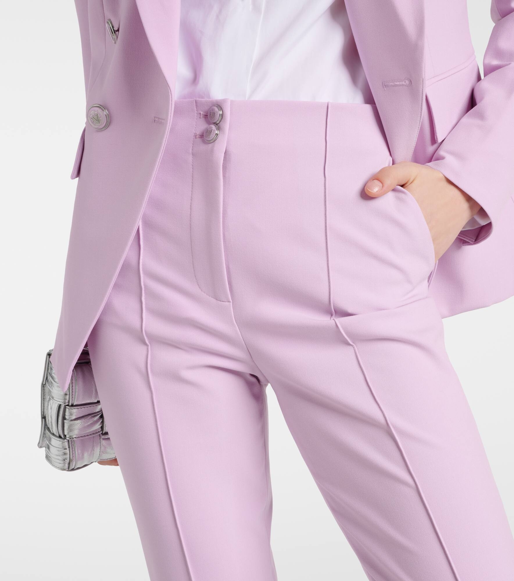 Kean cropped high-rise slim pants - 4