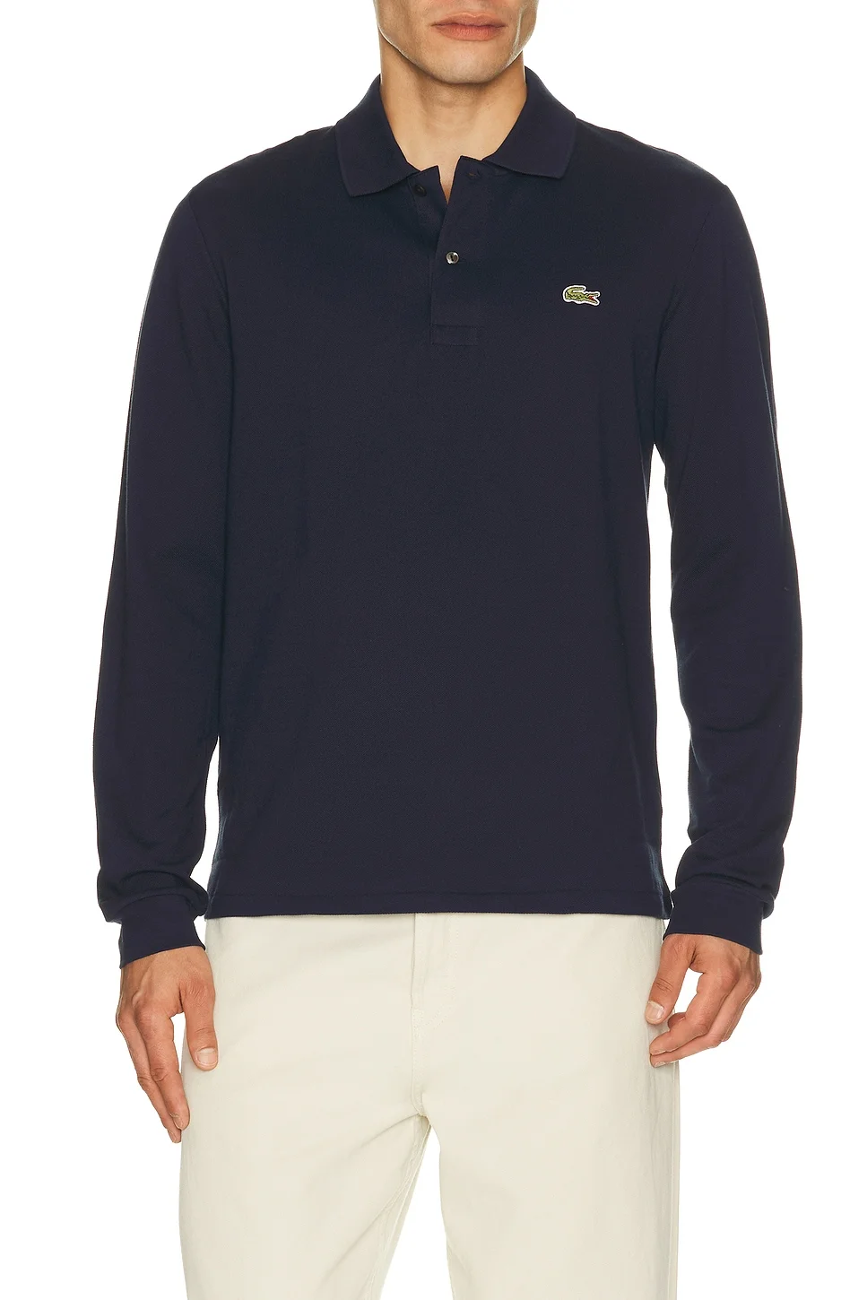 Classic Fit Long Sleeve Polo - 1