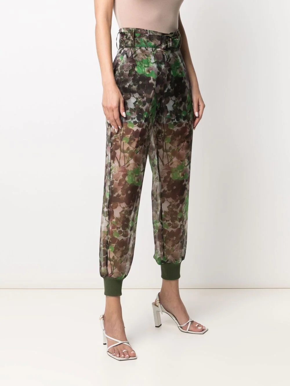 Blossom camouflage-print trousers - 3