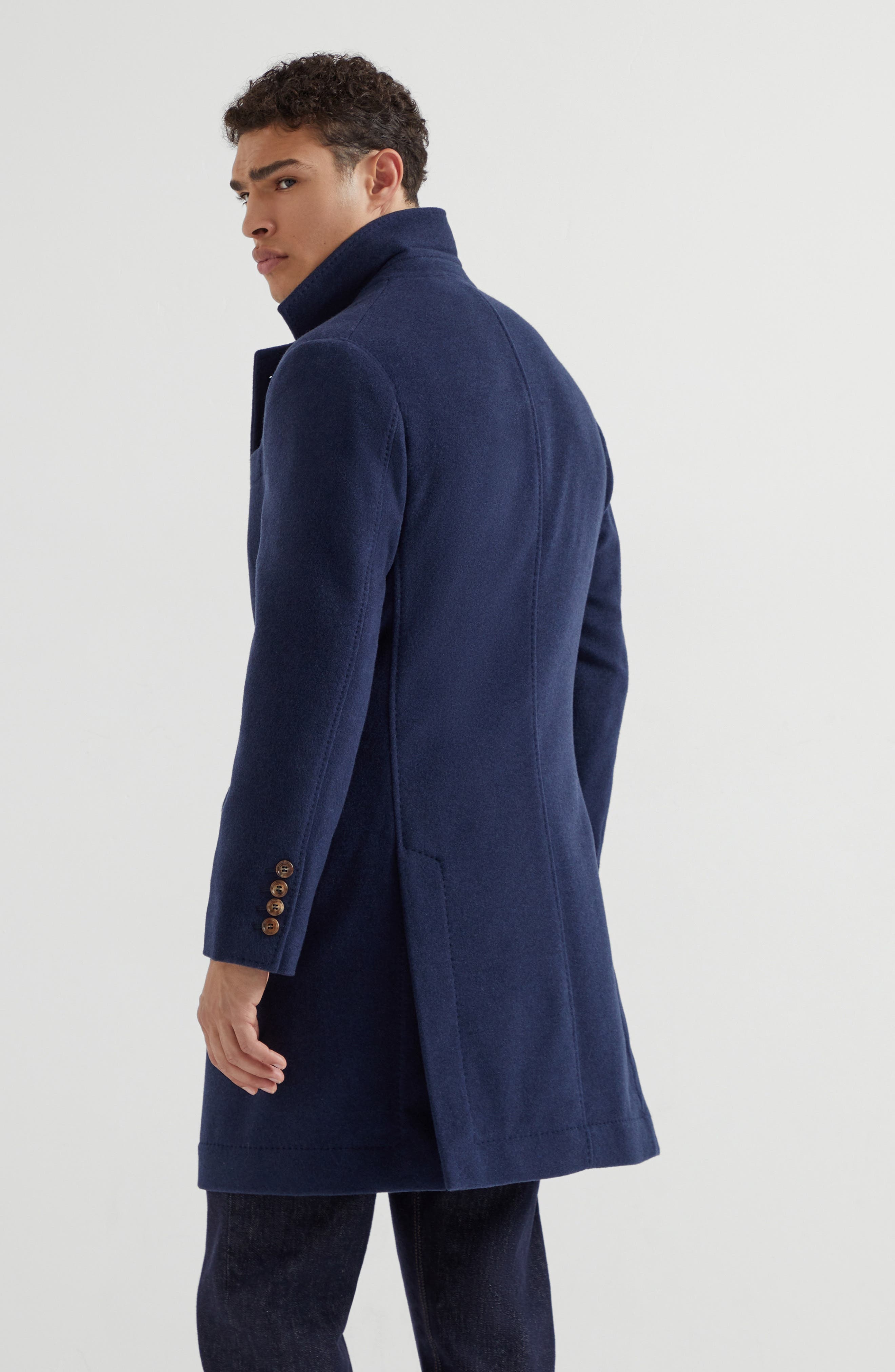 Brunello Cucinelli Water-resistant coat in Avio Blue at Nordstrom - 3