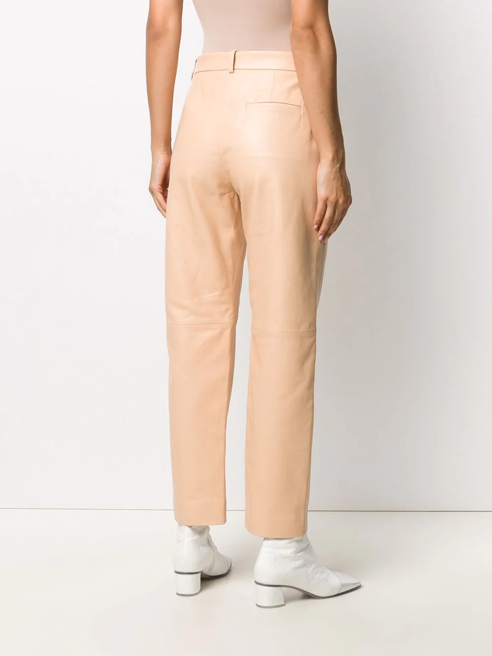 front zip detail trousers - 4