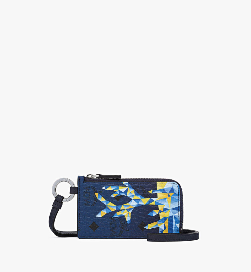 Aren Lanyard Card Case in Cubic Coral Visetos 1