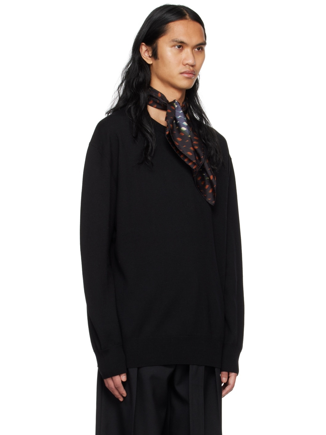 Black Crewneck Sweater - 2