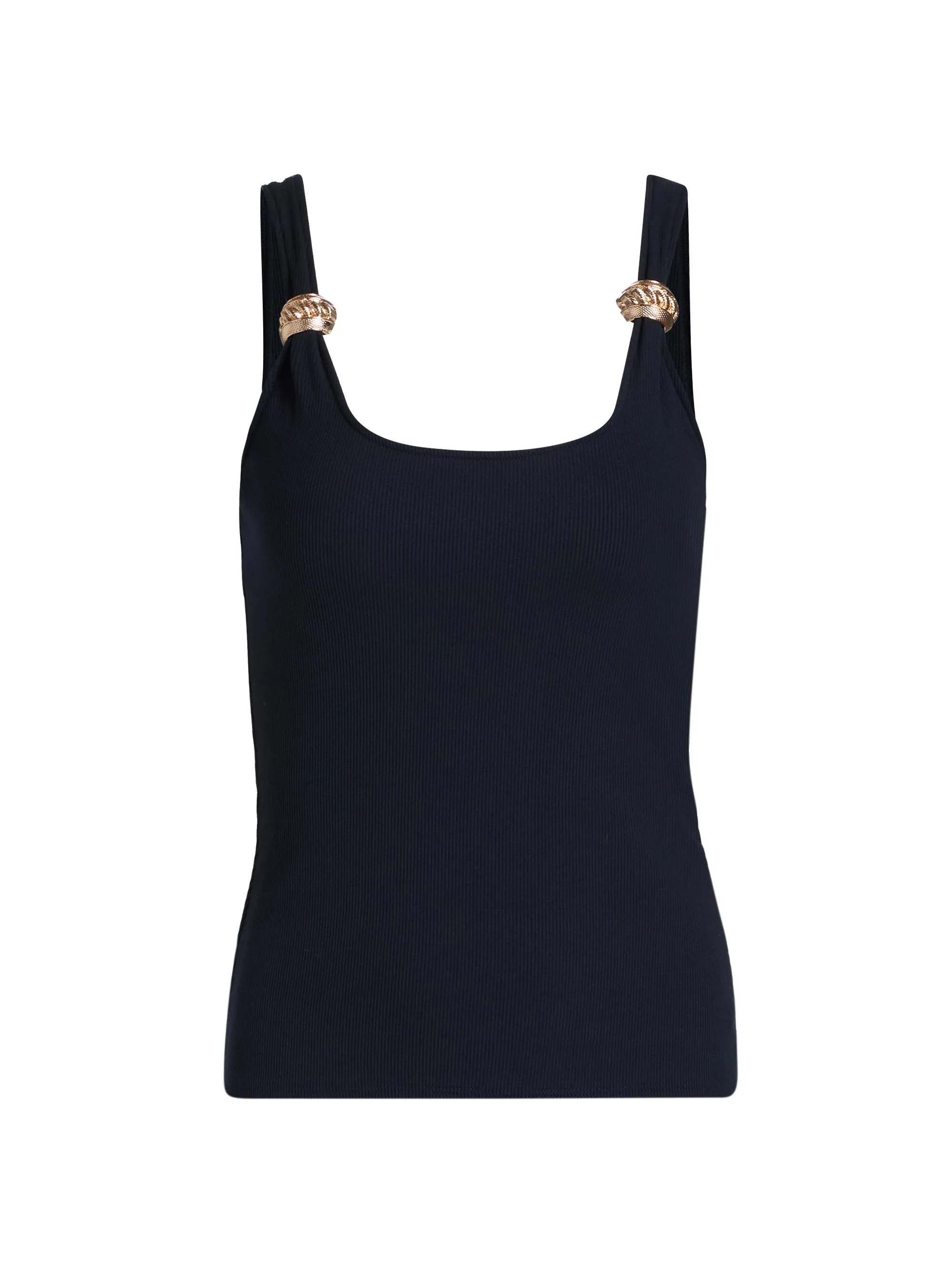 Women's Hara Rib-Knit Tank - French Navy - 1