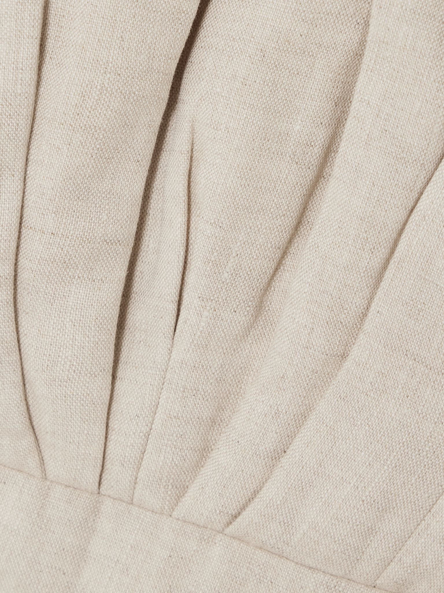 Amapolas pleated linen bustier top Beige - 4