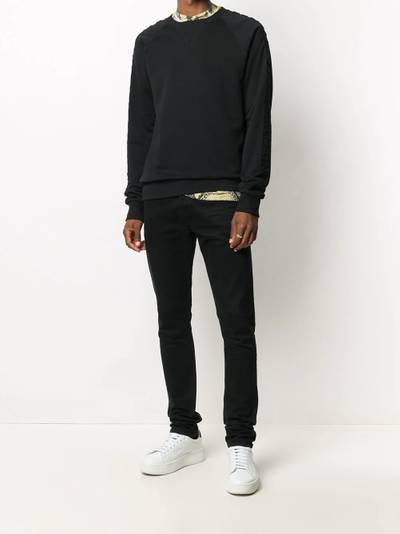 Balmain logo-detail crew-neck sweatshirt outlook