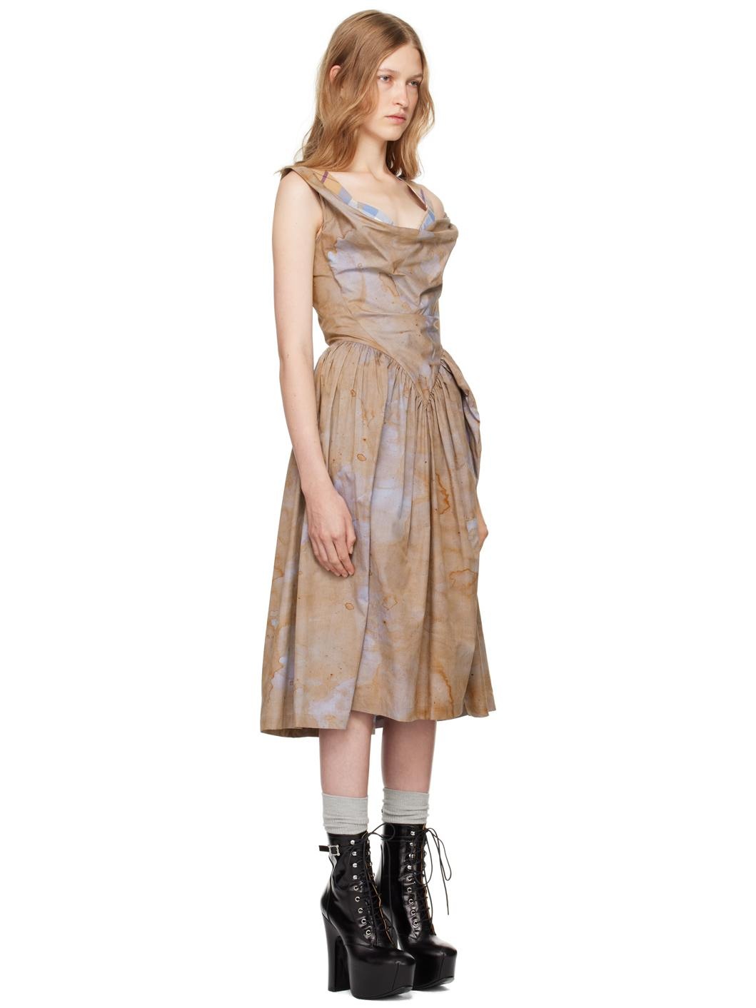 SSENSE Exclusive Capsule Brown Sunday Midi Dress - 2