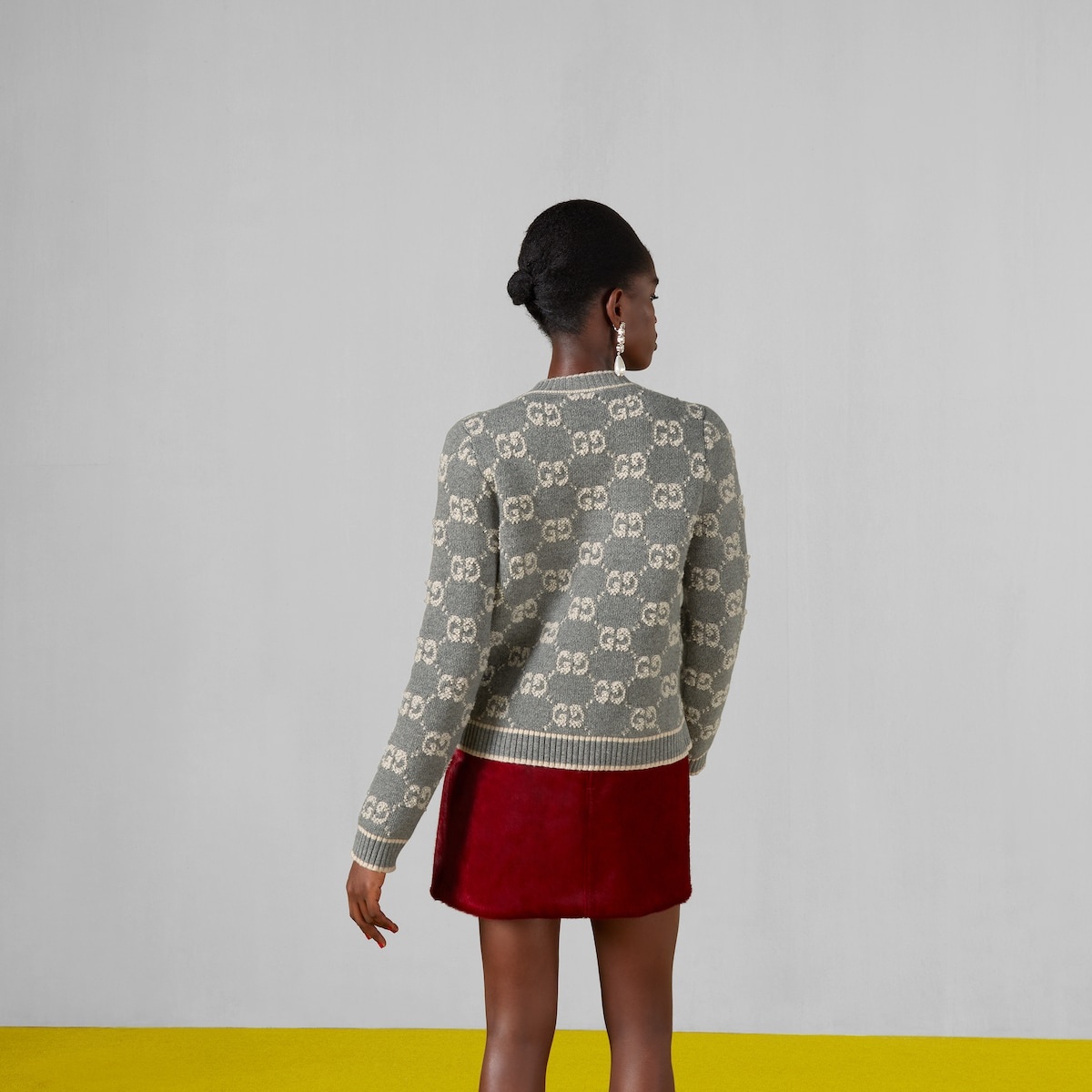 GG wool bouclé jacquard cardigan - 6