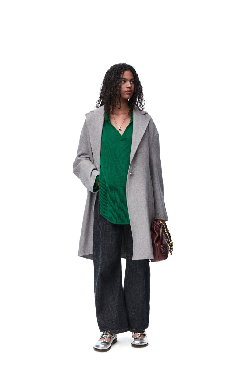 Loewe Pebble coat in wool and cashmere outlook