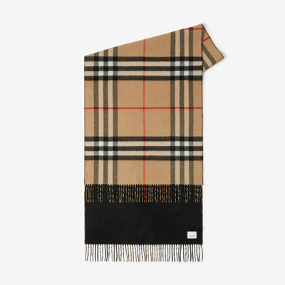 Burberry Reversible Check Cashmere Scarf outlook