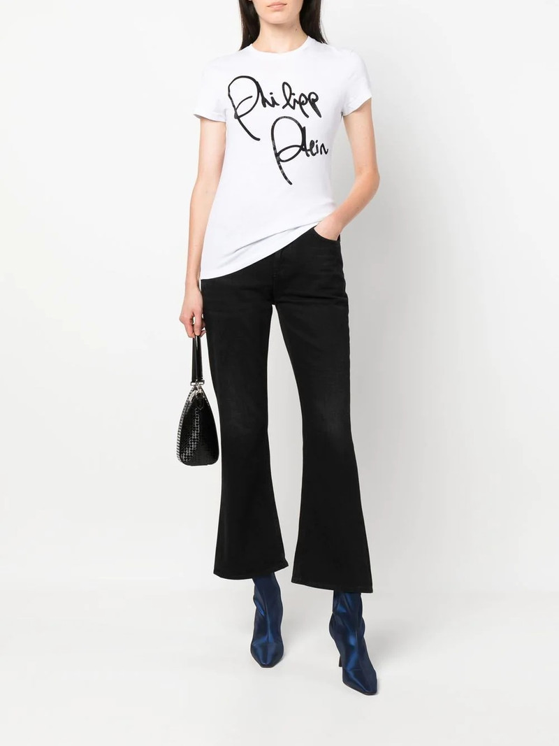 PHILIPP PLEIN logo-print embellished T-shirt outlook