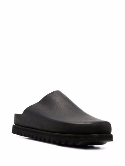 Guidi leather slip-on sandals outlook