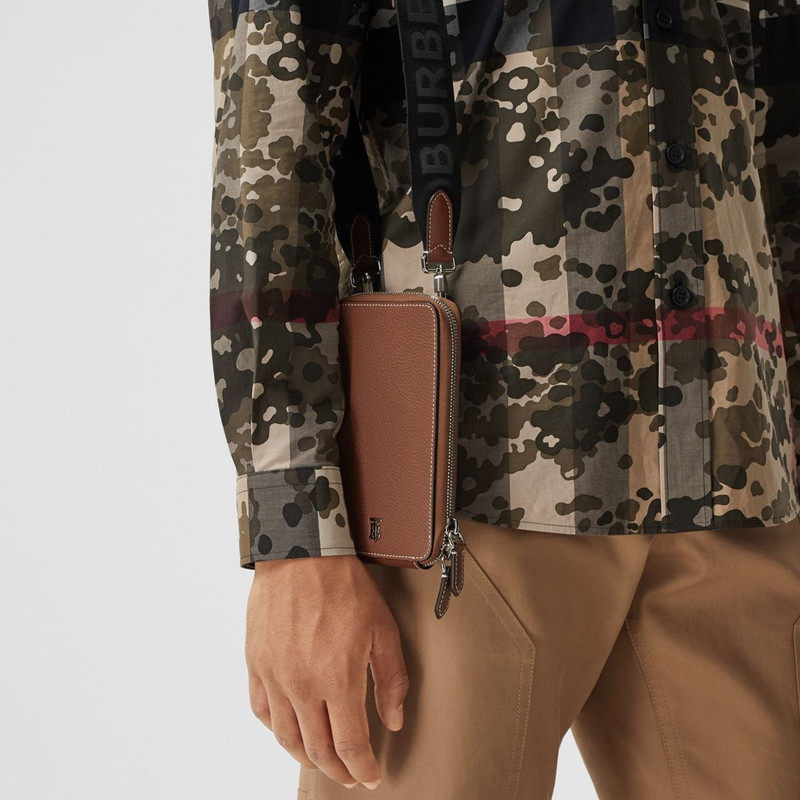 Grainy Leather Phone Case with Detachable Strap 4