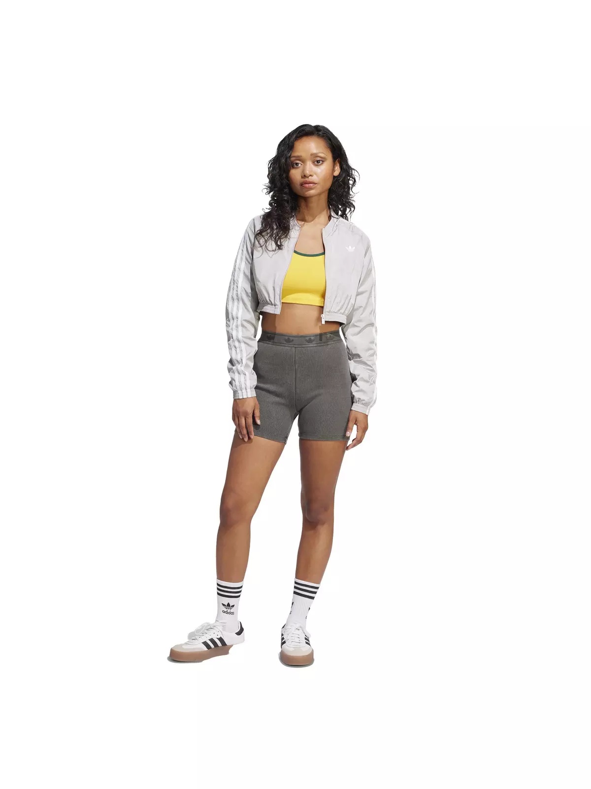 Originals Women's Ribbed Booty Shorts -Black - 5
