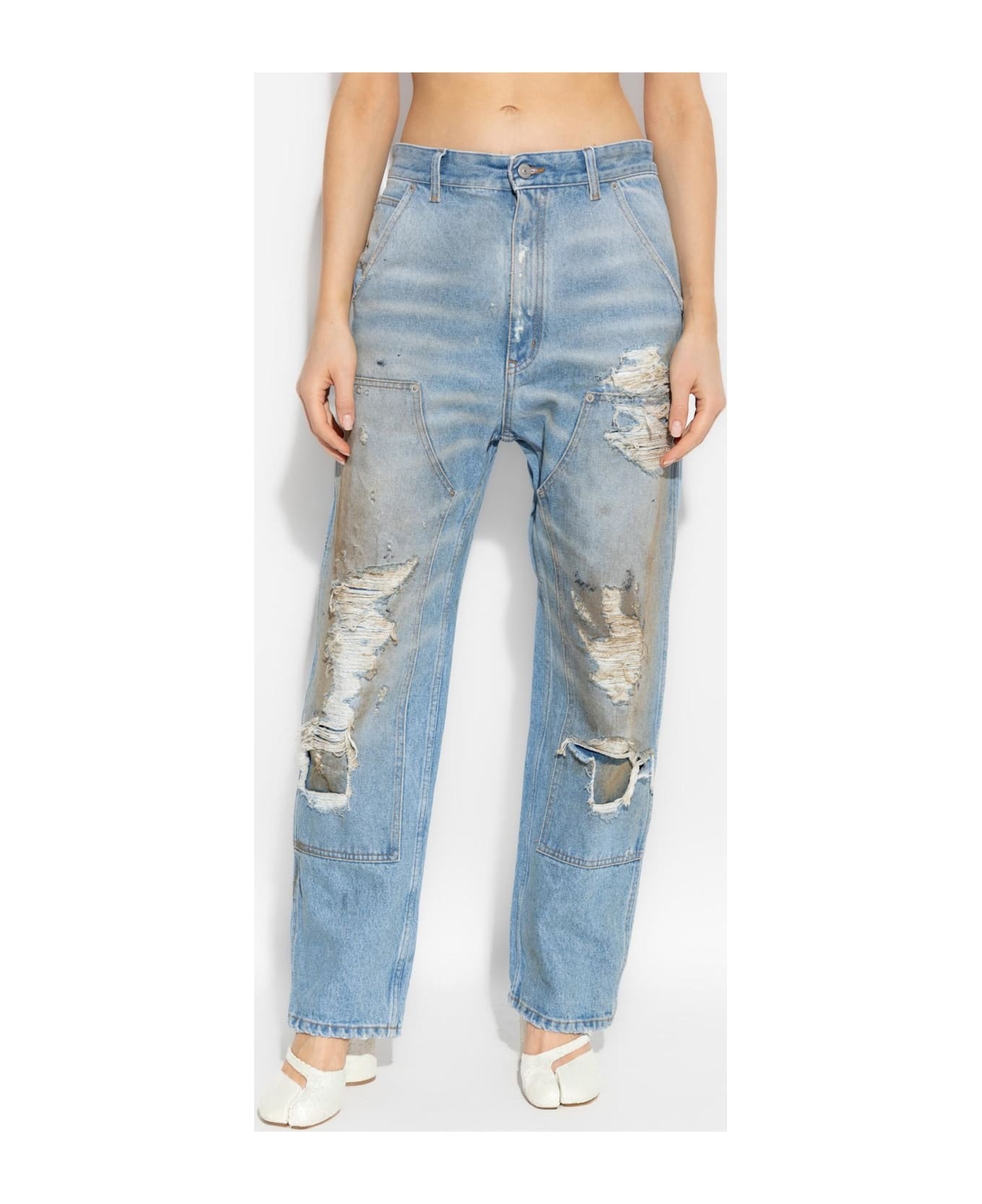 Mm6 Maison Margiela Jeans With Vintage Effect - 3