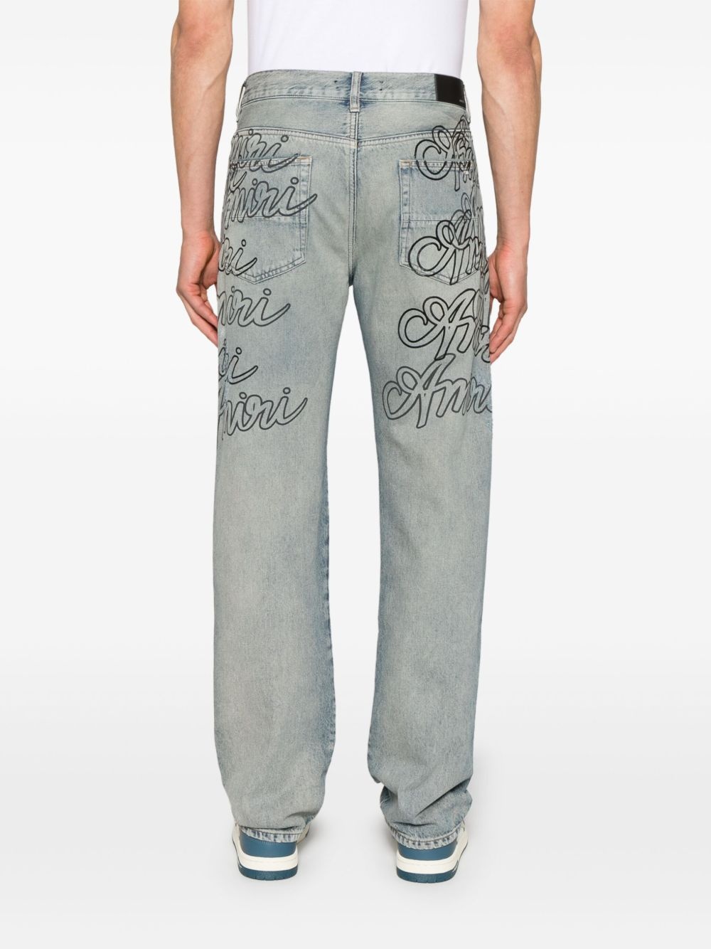 script-print jeans - 4