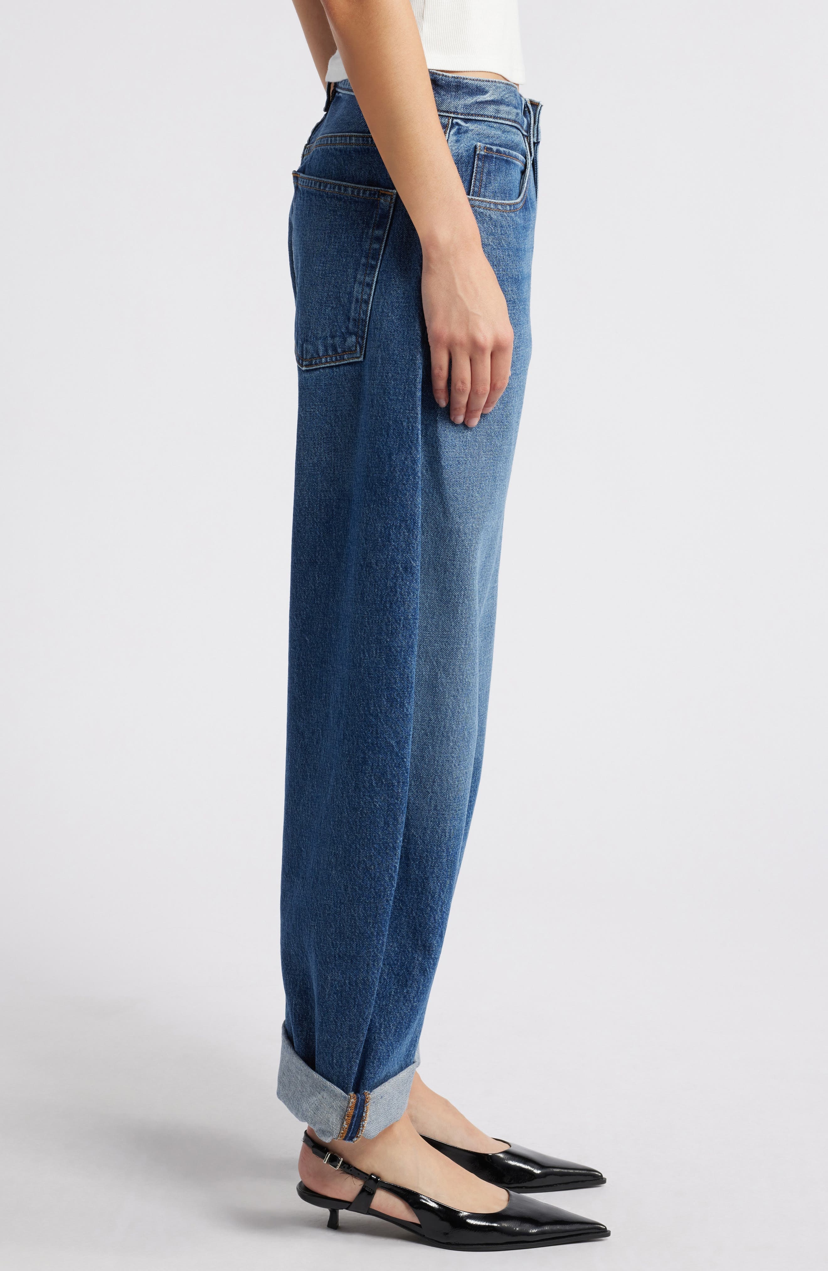 FRAME Bubble Nonstretch Baggy Jeans in Westbury at Nordstrom - 3