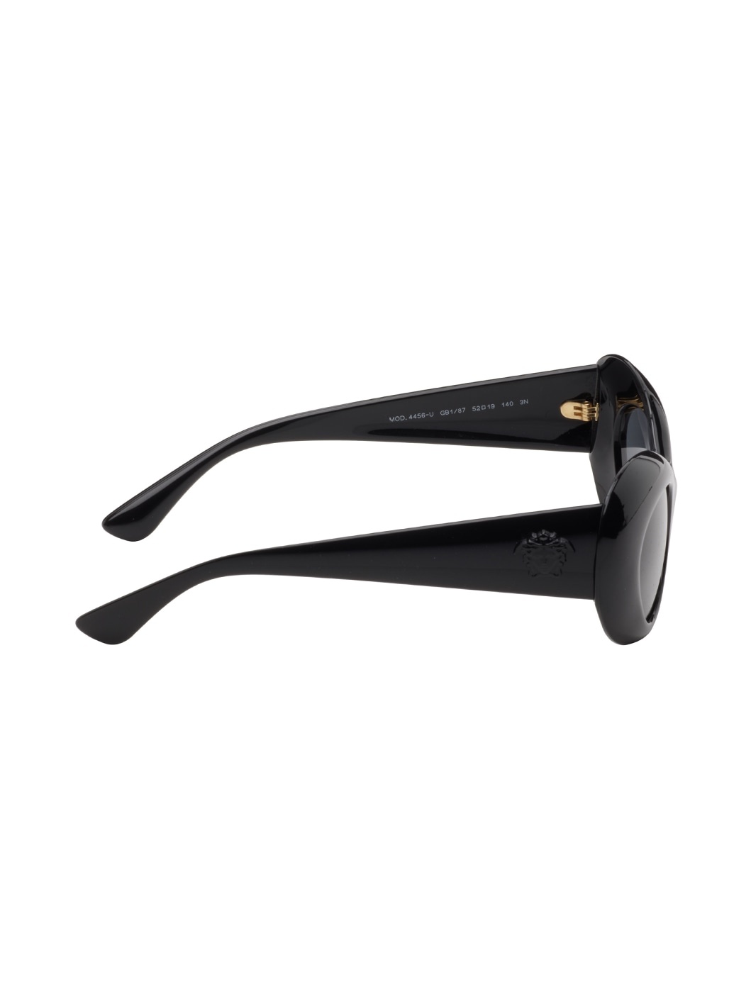 Black 'La Medusa' Oval Sunglasses - 2