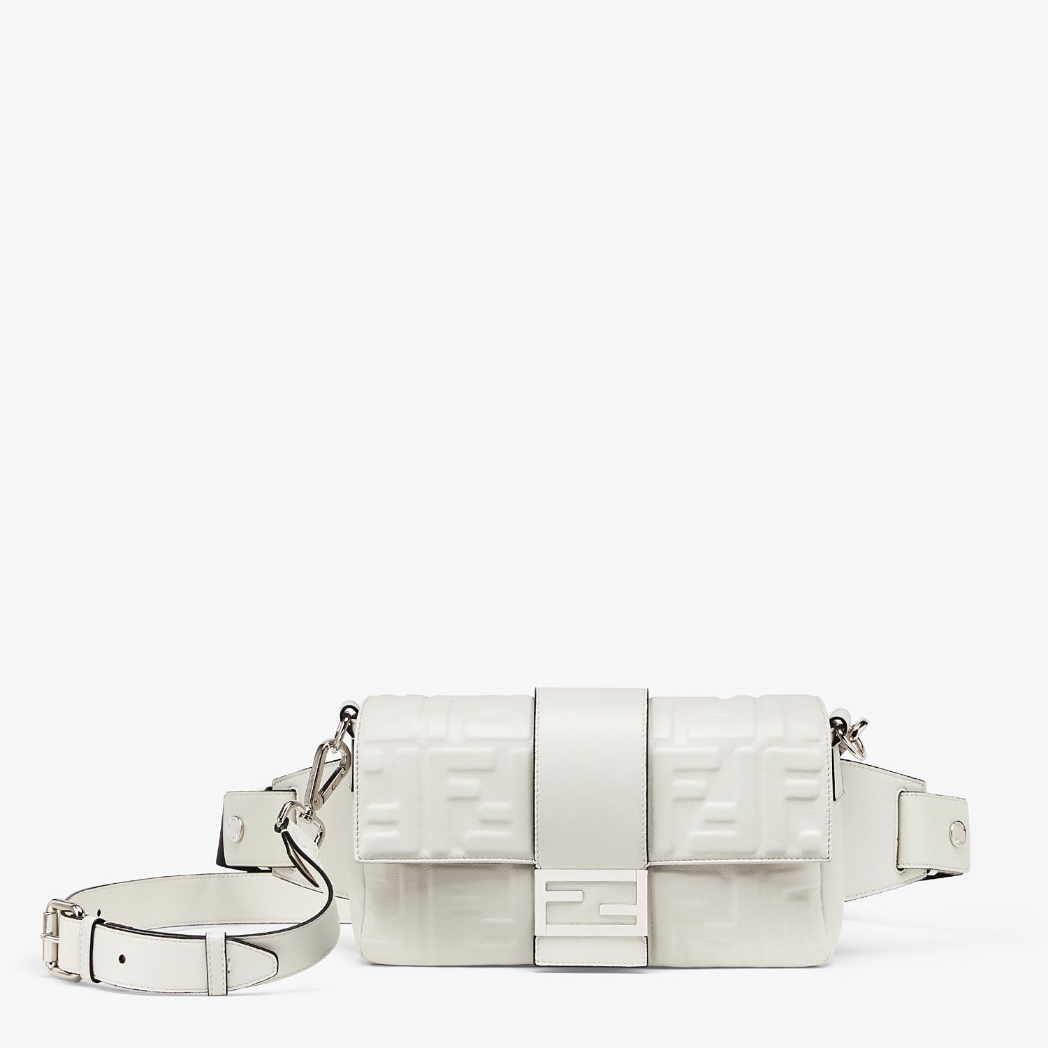 White nappa leather bag - 1