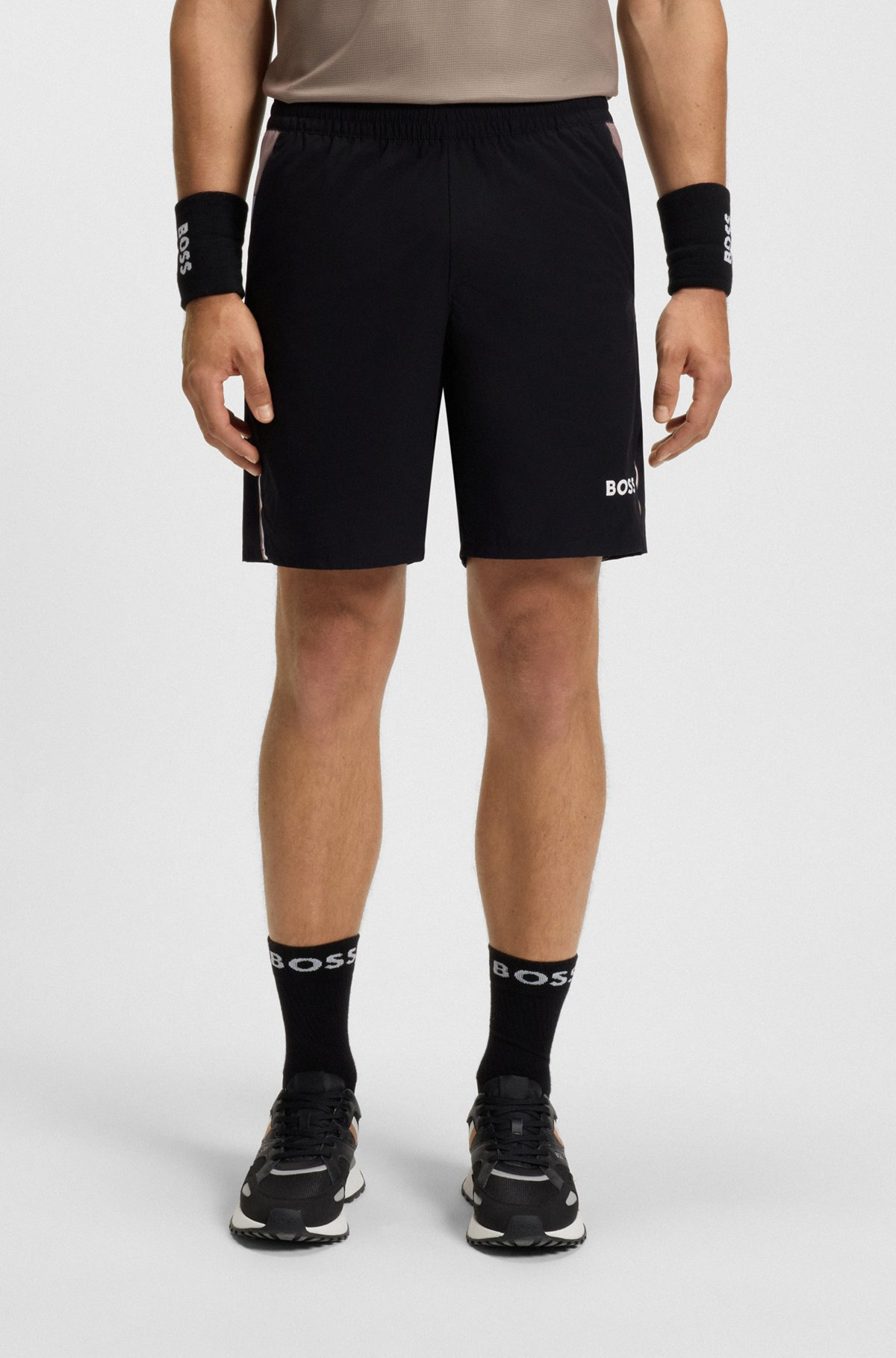 ACTIVE TENNIS SHORTS IN STRETCH FABRIC WITH MOISTURE MANAGEMENT - 2