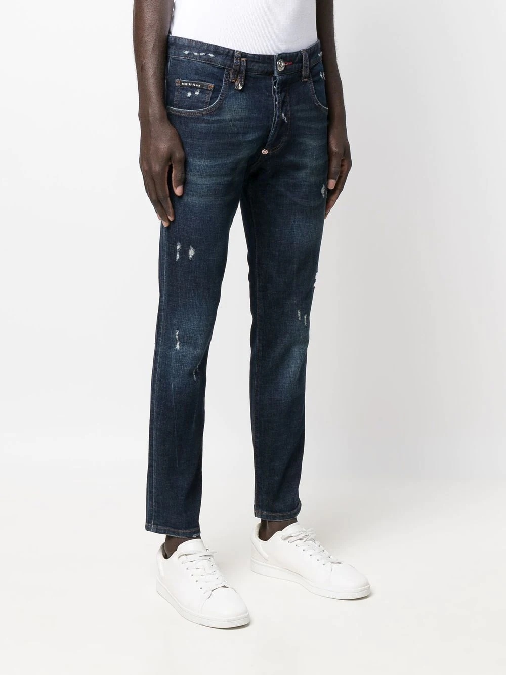 low-rise straight-leg jeans - 3