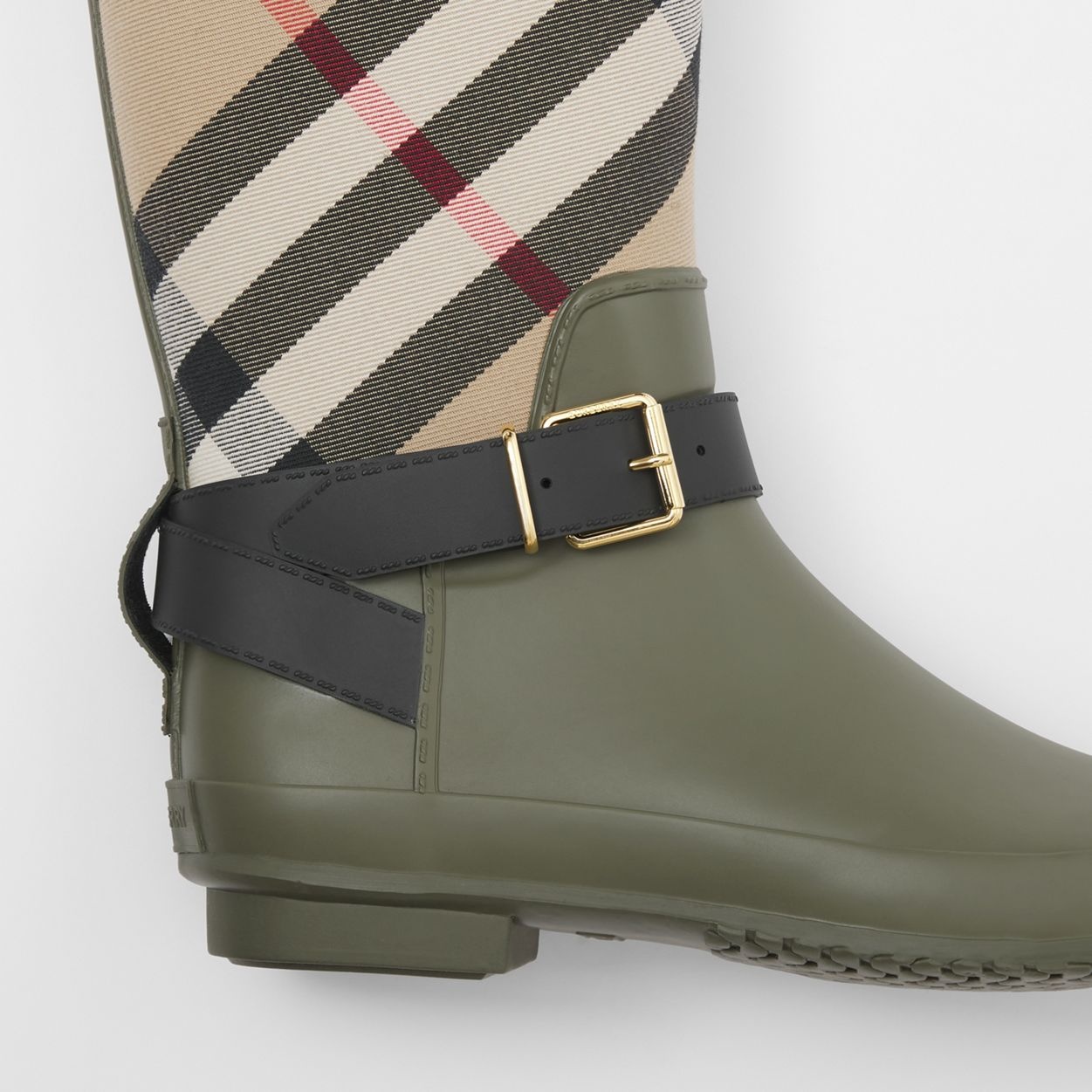 House Check Rubber Rain Boots - 3