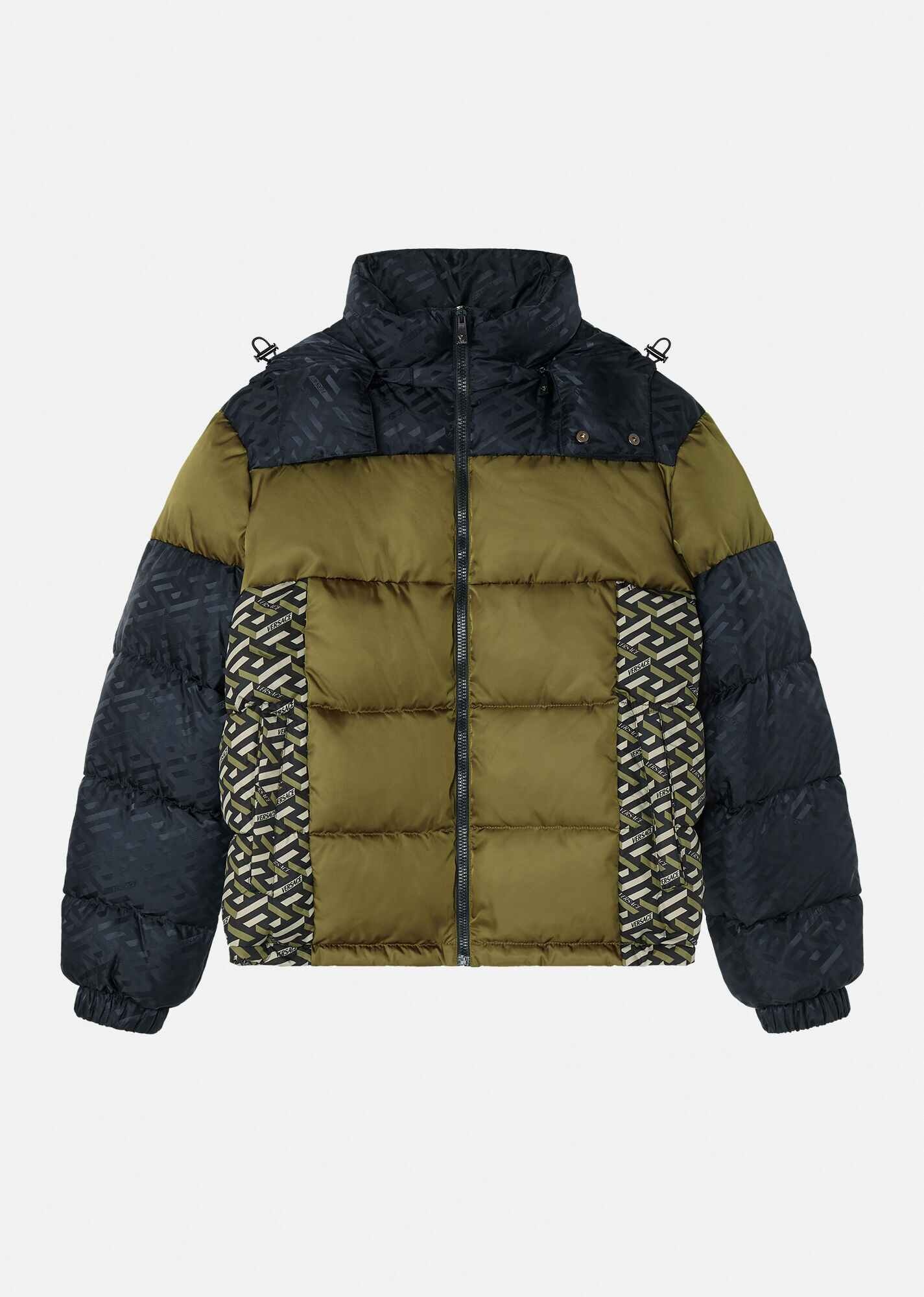 La Greca Accent Puffer Jacket - 1