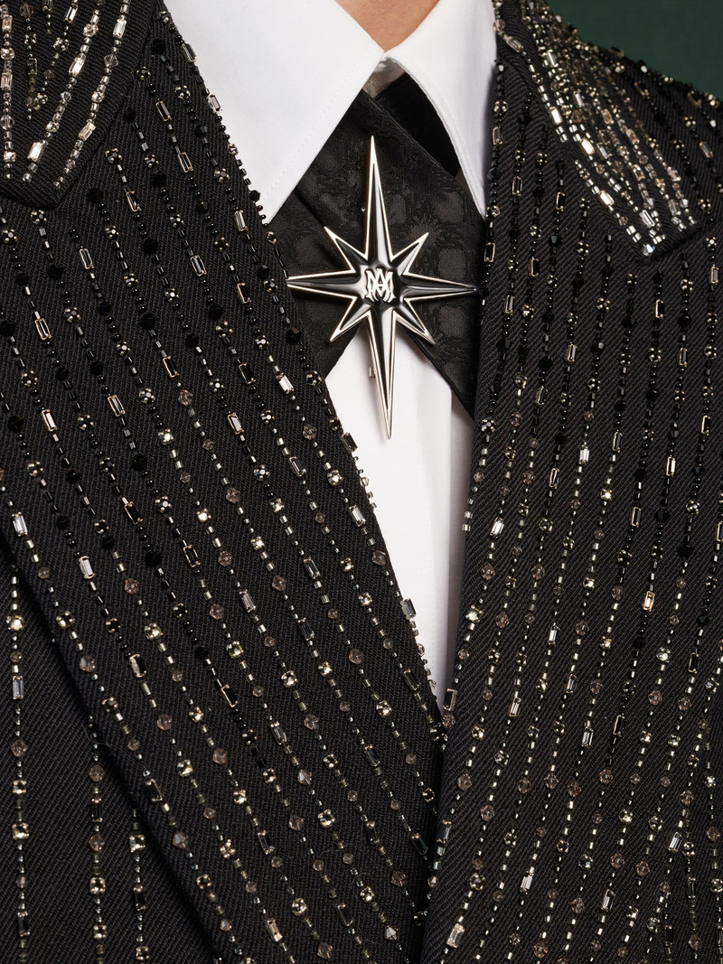 CRYSTAL STRIPE DOUBLE-BREASTED BLAZER 6