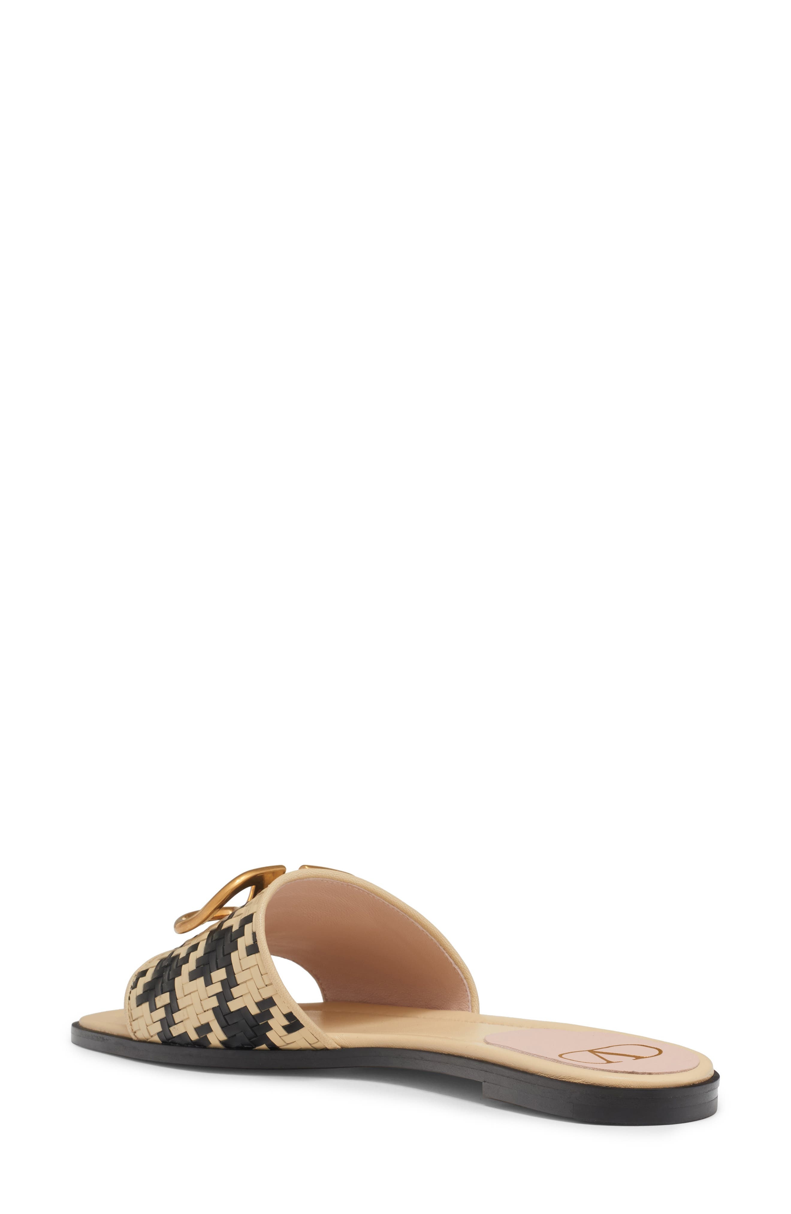 Valentino Garavani VLOGO Signature Slide Sandal in Black Multi at Nordstrom - 2