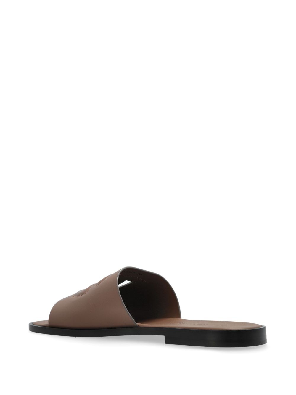 DG logo leather slides - 3