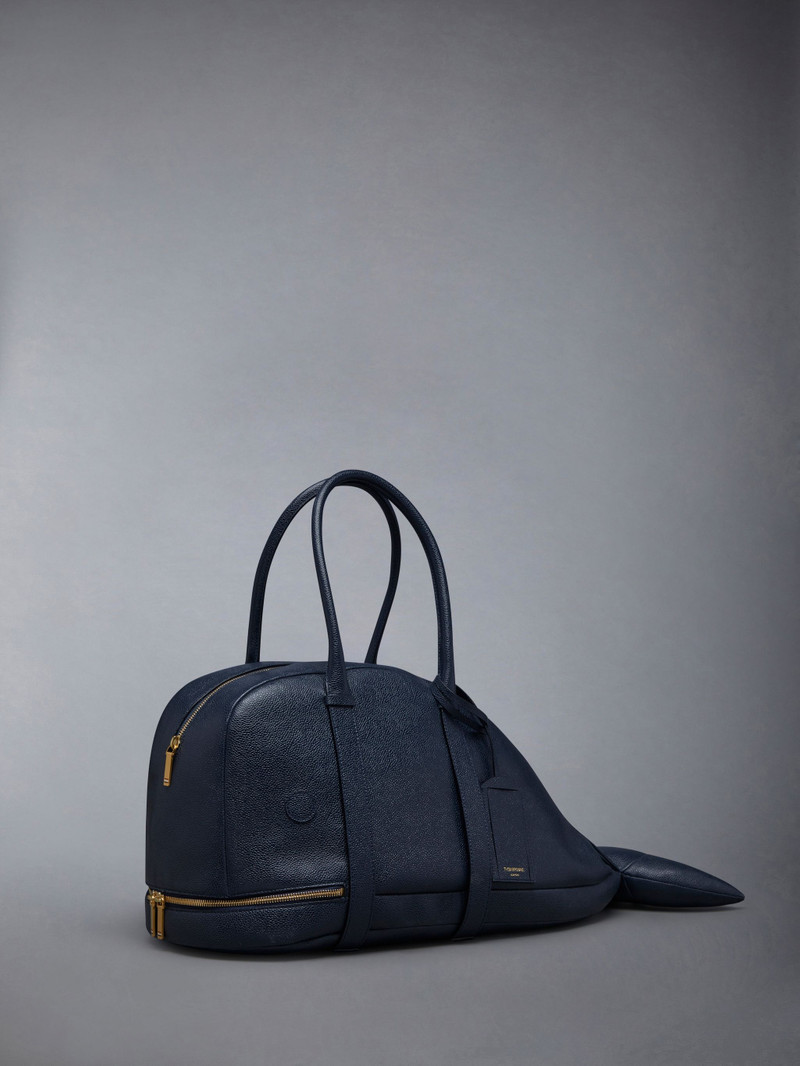 Thom Browne Pebble Grain Leather Whale Bag outlook