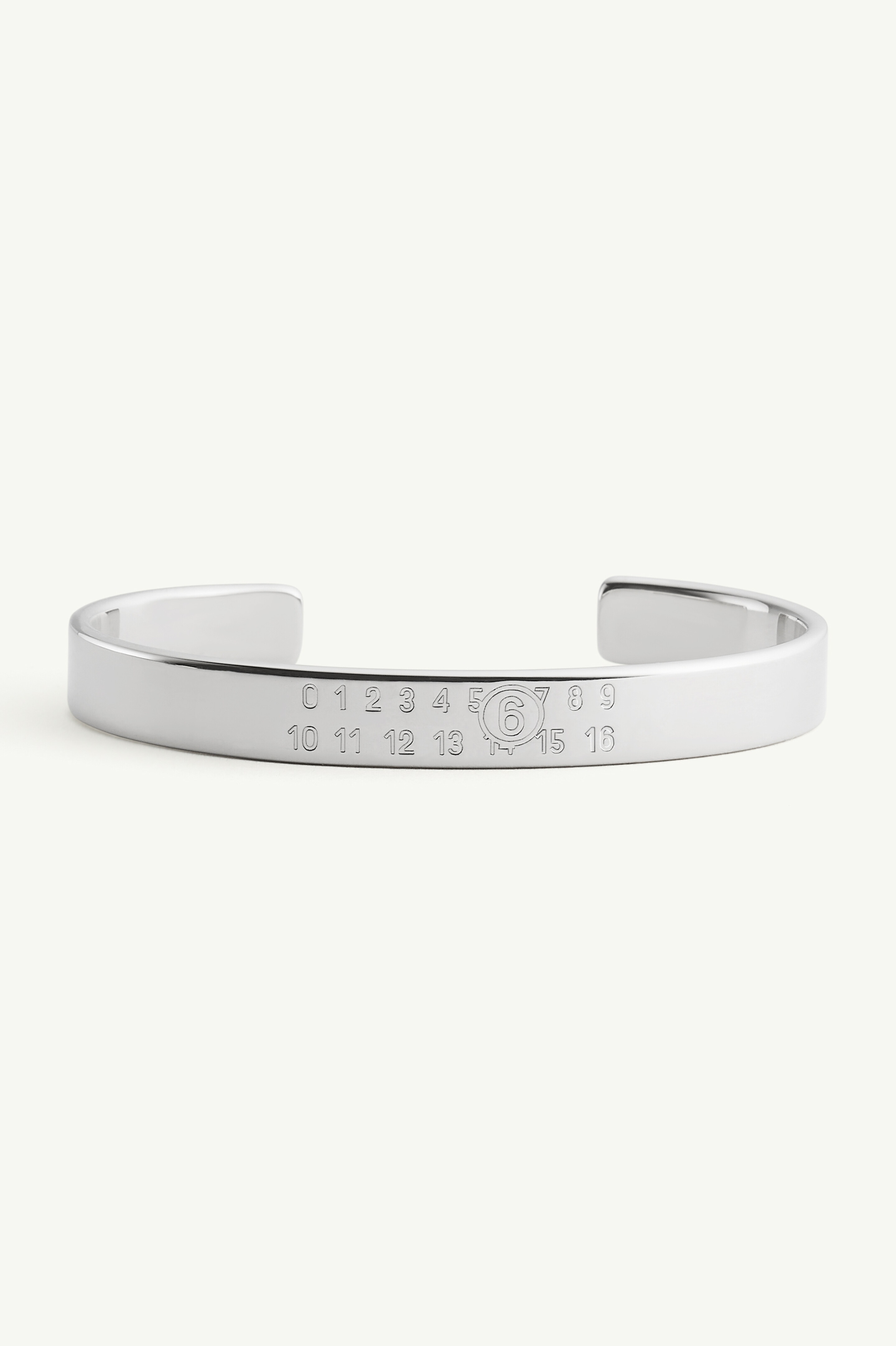 ブレスレット MM6 Maison Margiela Numeric Minimal Signature Cuff Bracelet MM6 Maison Margiela Numeric Minimal Signature Cuff Bracelet