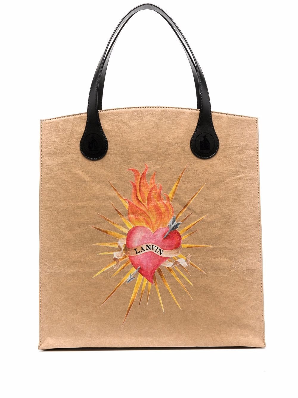 logo-print tote bag - 1