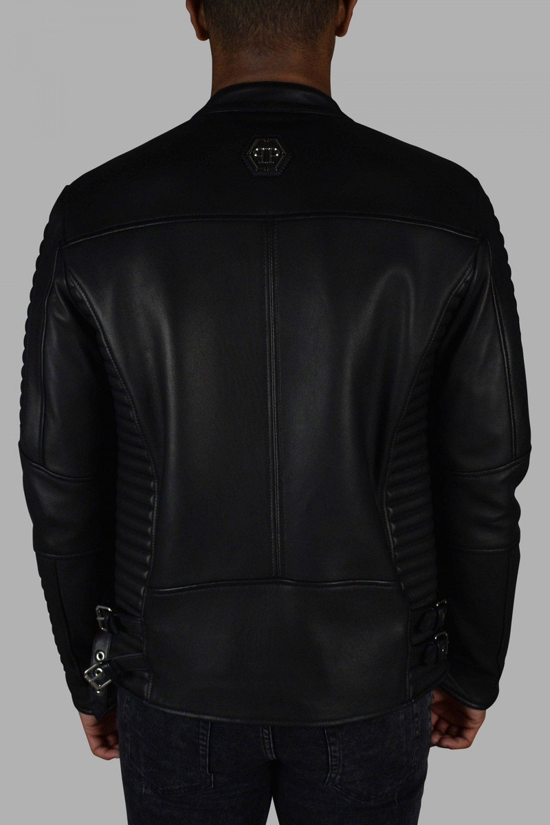 PHILIPP PLEIN Biker jacket outlook