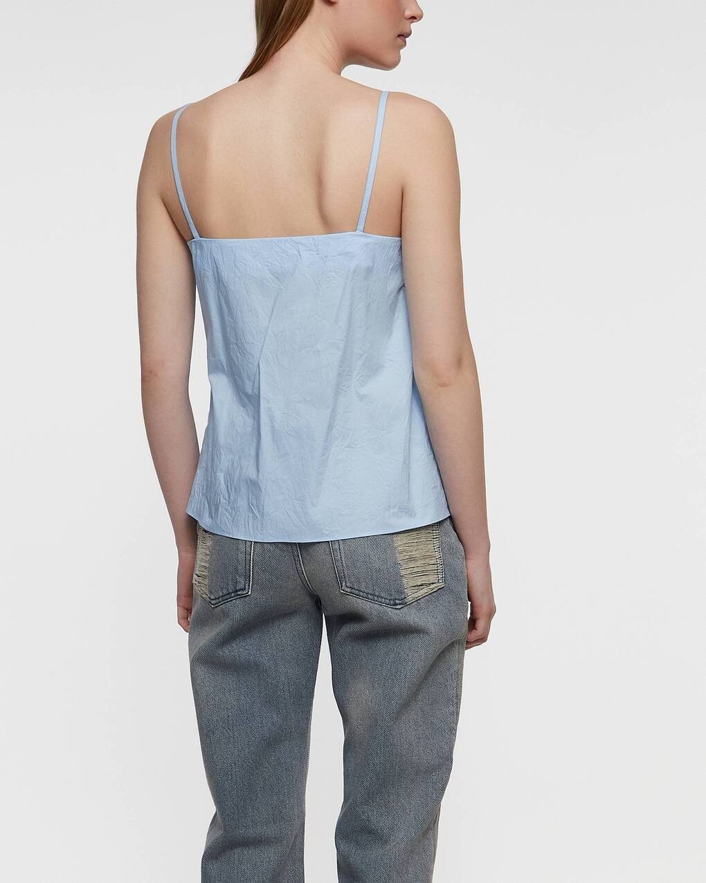 Blouse Bow Strap  Light blue - 4