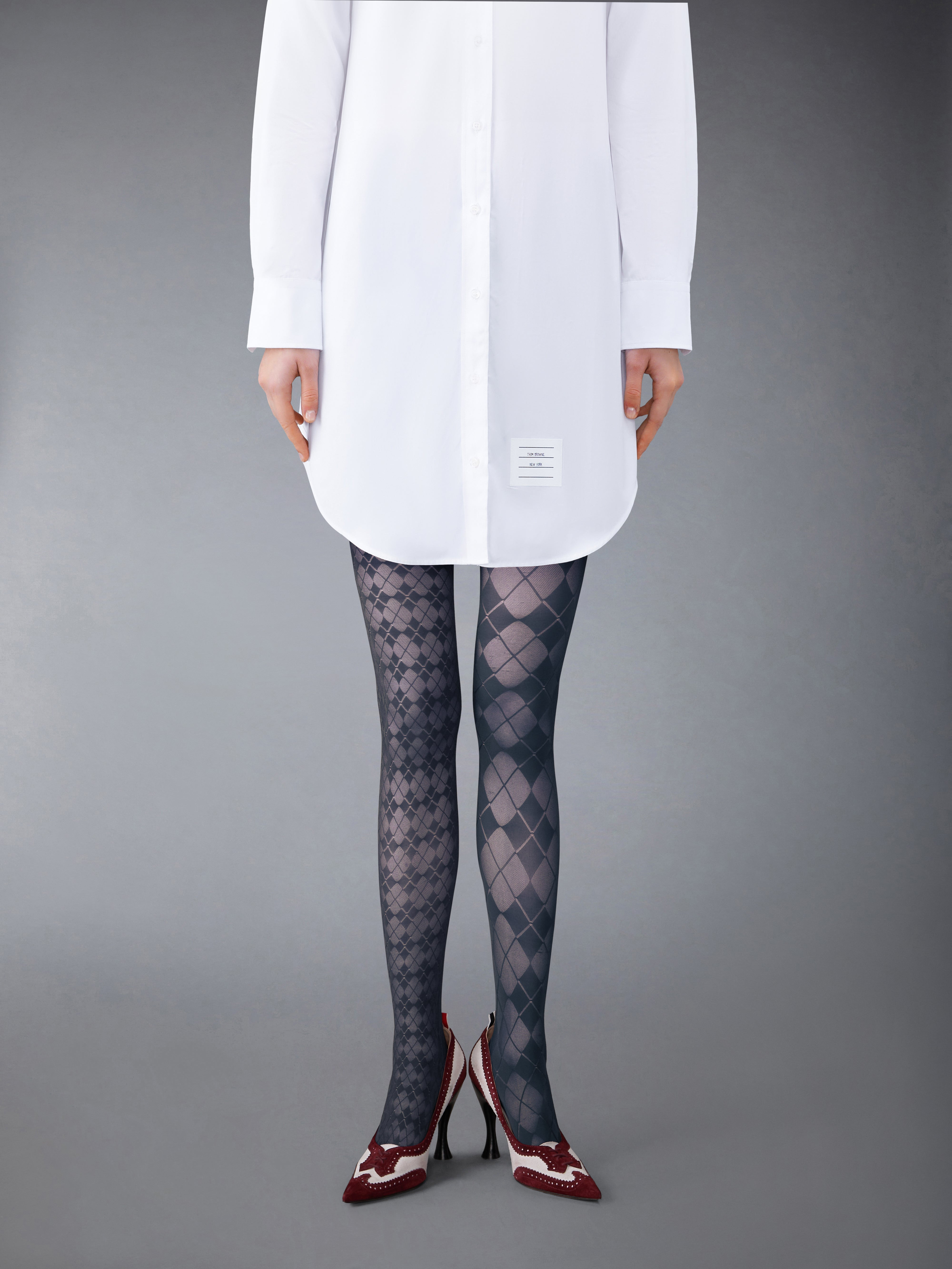 FUNMIX ARGYLE SHEER TIGHTS - 1