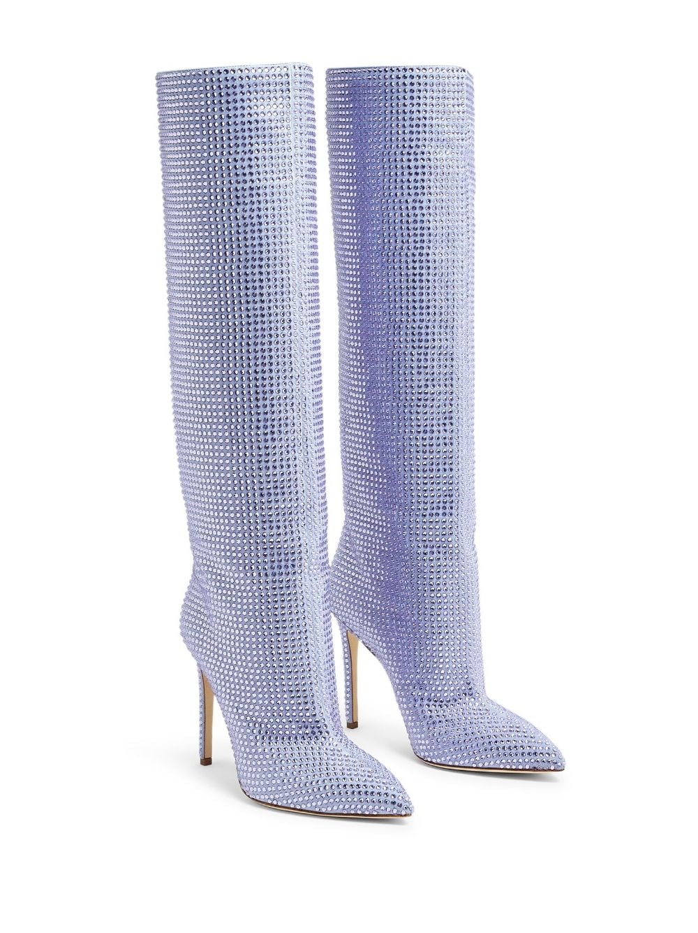 Holly crystal-embellished 105mm knee boots - 2