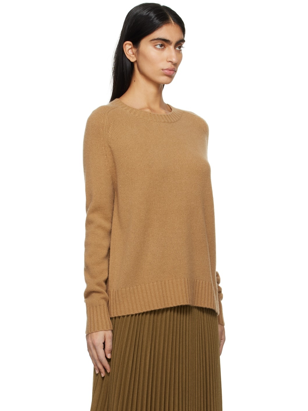 Tan Open Sweater - 2