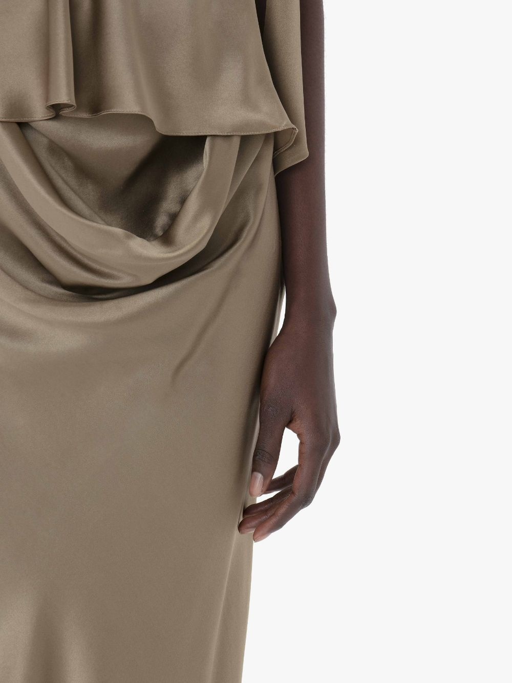 SILK MIDI SKIRT - 5
