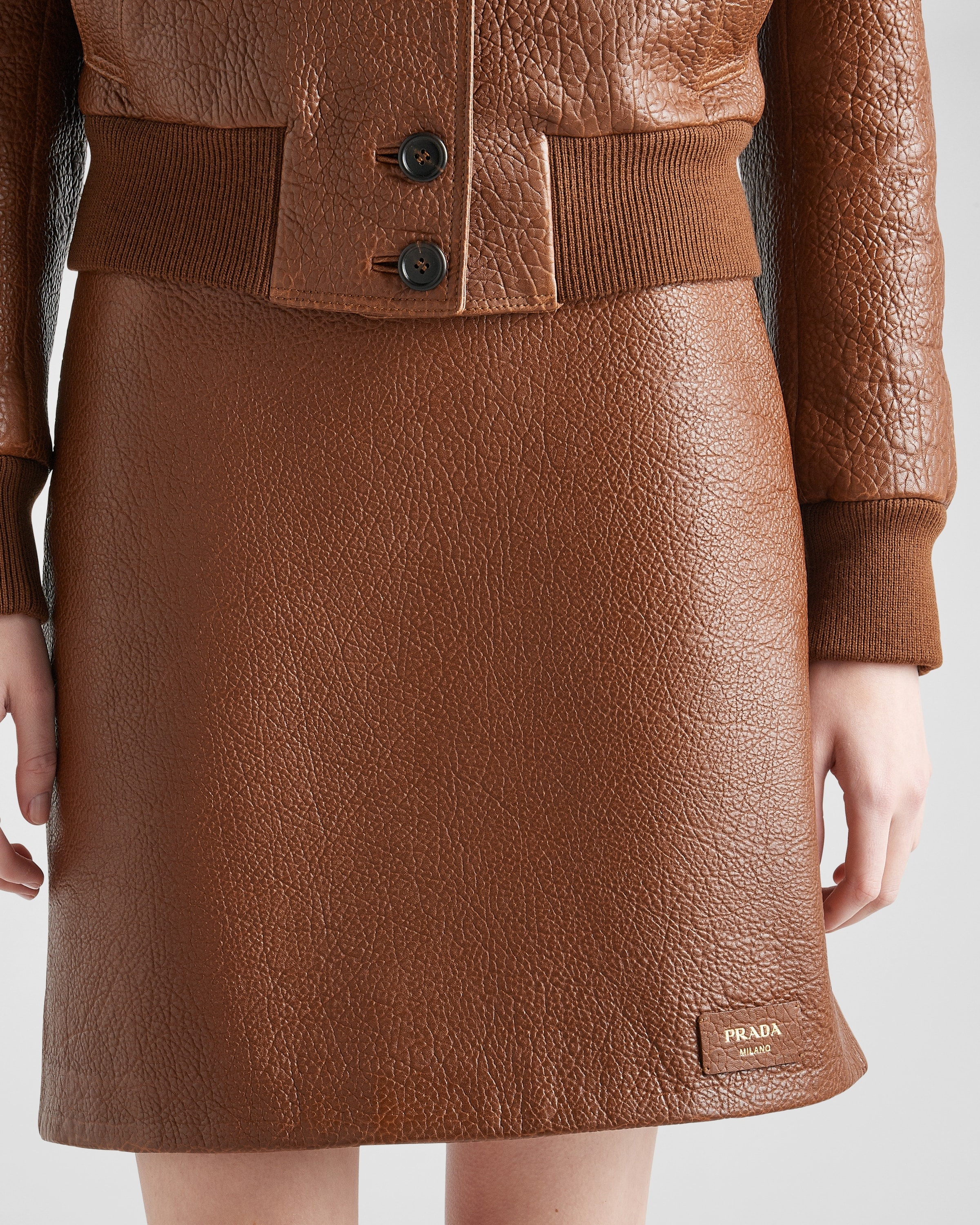 Nappa leather skirt - 4