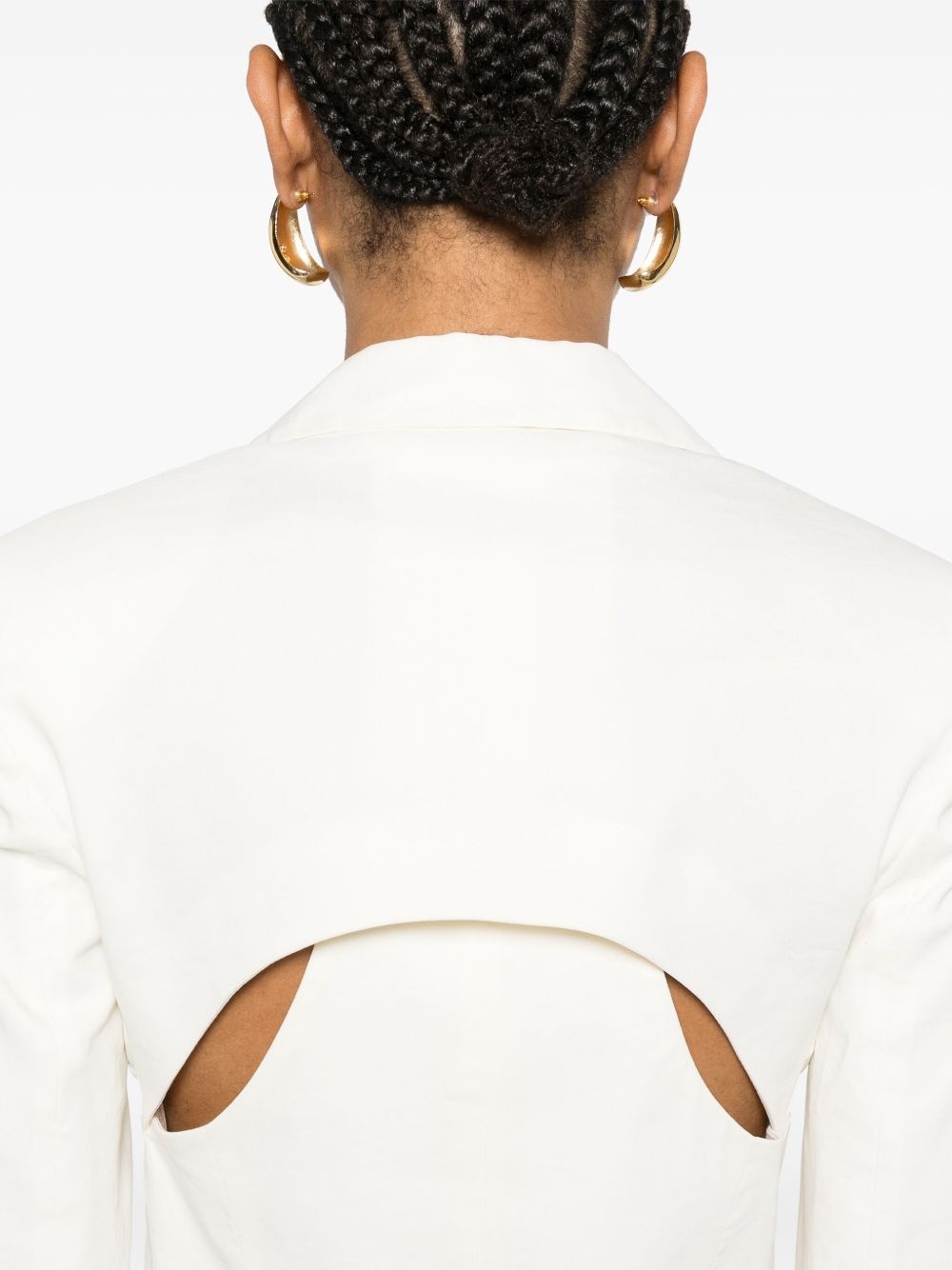 cut-out blazer - 5
